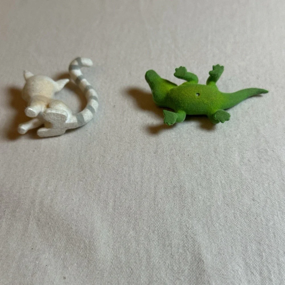 Lot Of 2 Jungle In My Pocket, Animal Figures‎ Felt Replacement Pieces